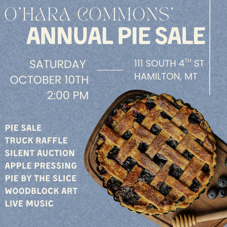 Annual Pie Sale at O’Hara Commons